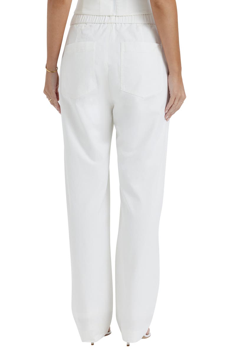 HOUSE OF CB Luna Drawstring Pants, Alternate, color, White