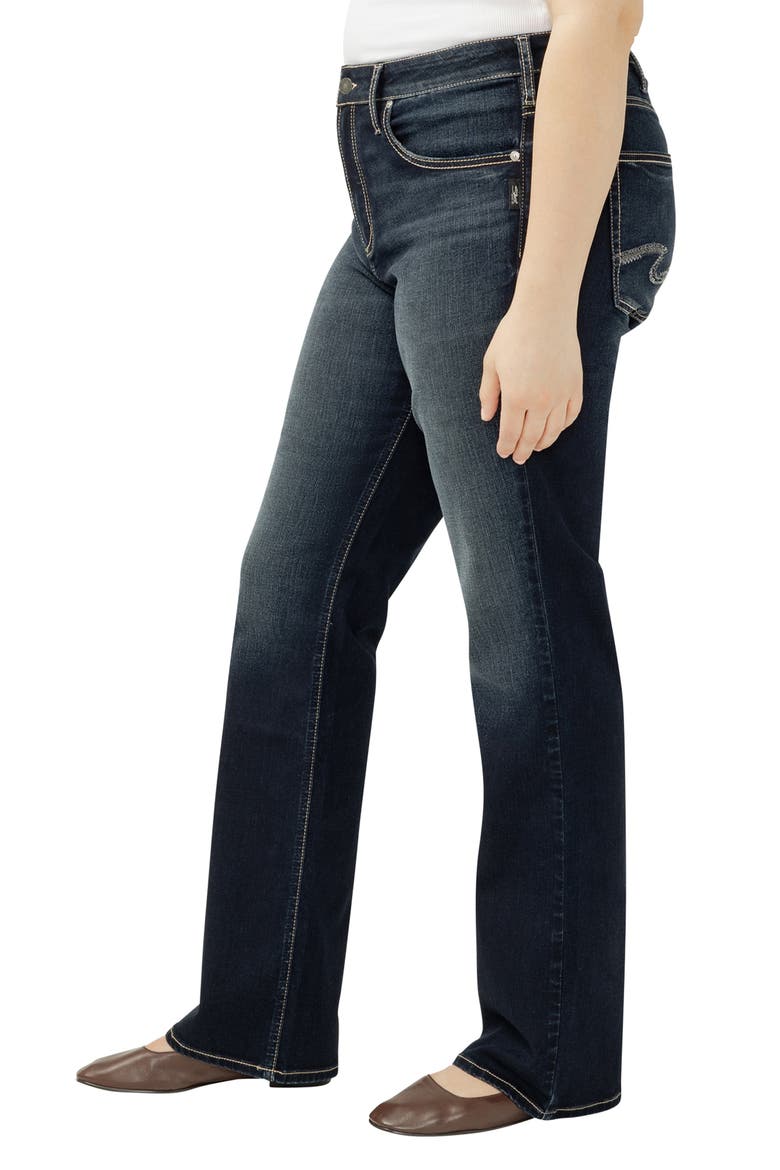 Avery High Waist Slim Bootcut Jeans, Alternate, color, DAKOTA
