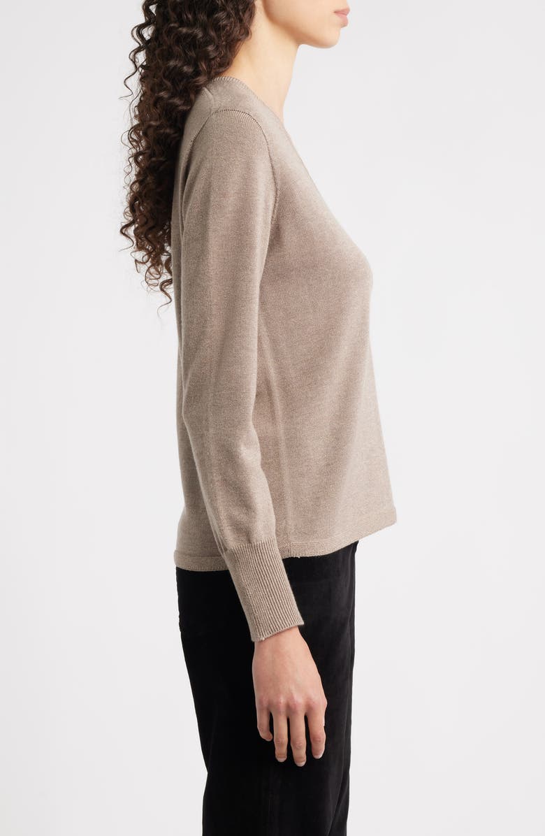 KOBI HALPERIN Vinny V-Neck Sweater, Alternate, color, Sandstone