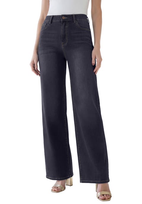 Plus Size 360º Stretch 5 Pocket Wide Leg Jean