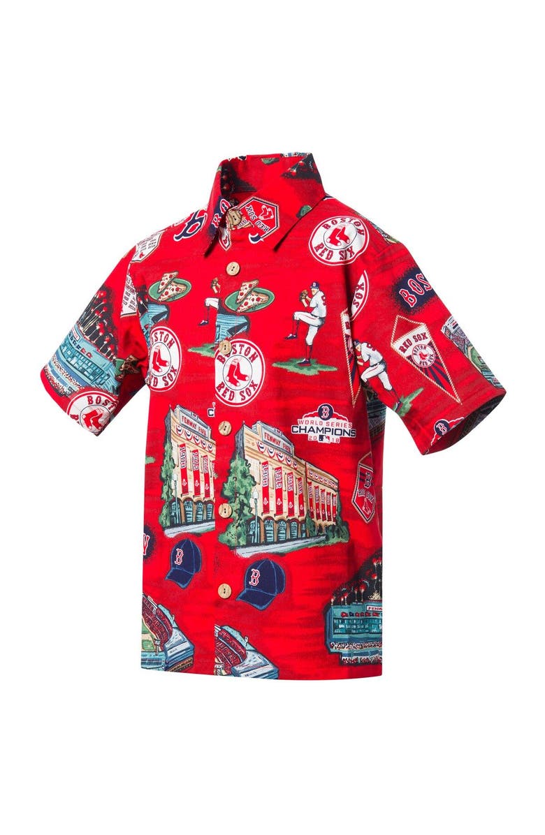 Reyn Spooner Boston Red Sox Reyn Spooner Scenic Button-Down Shirt - Red, Alternate, color, Red