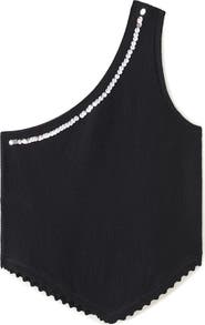 MANGO TEEN Asymmetrical Sequined Top