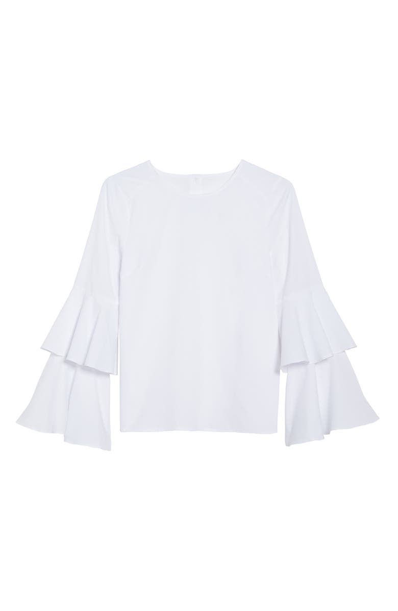 Chelsea28 Bell Sleeve Poplin Top, Alternate, color, 