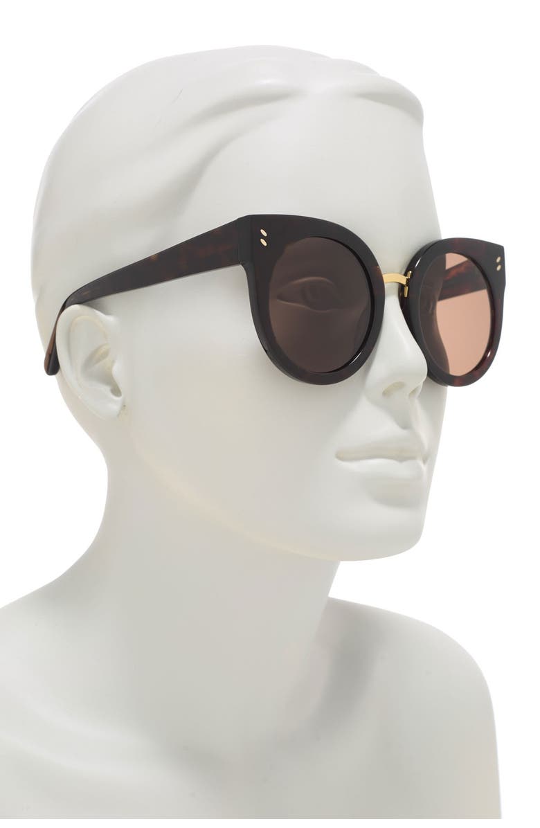 Stella McCartney 51mm Rounded Cat Eye Sunglasses, Main, color,