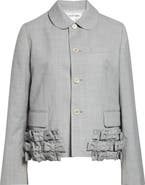 Comme des Garçons Girl Bow Detail Tropical Wool Jacket