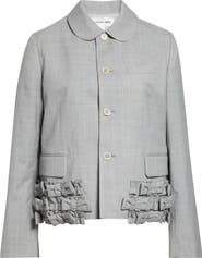 Comme des Garçons Girl Bow Detail Tropical Wool Jacket