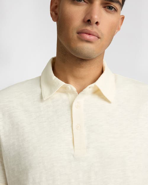 Onia Heavyweight Slub Polo In White