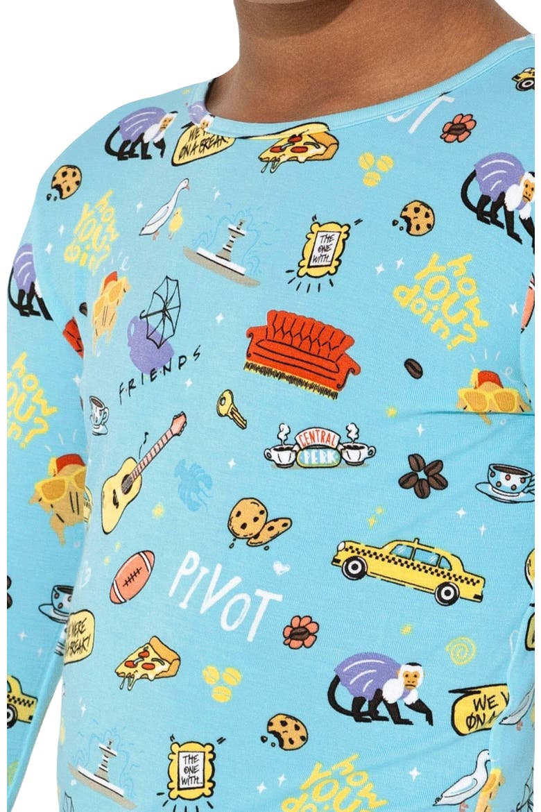 Kids' Friends Set of 2 Piece Pajamas, Alternate, color, Friends