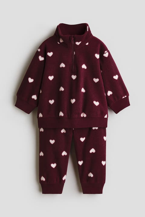 2-piece Printed Fleece Set