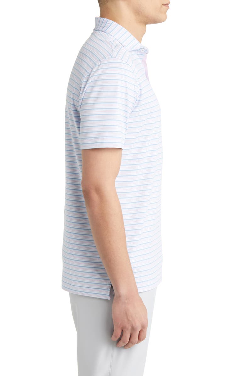 Peter Millar Crown Crafted Martin Stripe Performance Stretch Polo Shirt, Alternate, color, 