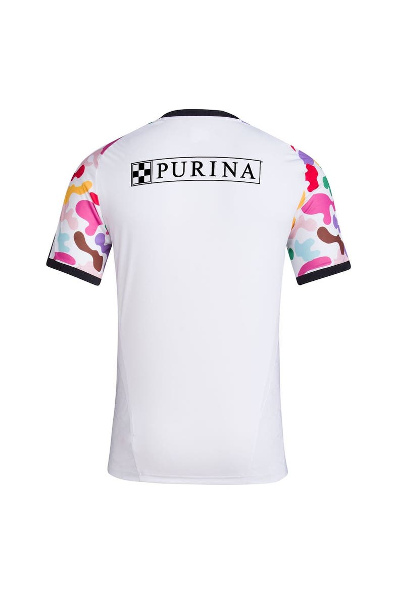 Men's adidas White St. Louis City SC 2023 Pride Pre-Match Top, Alternate, color, White