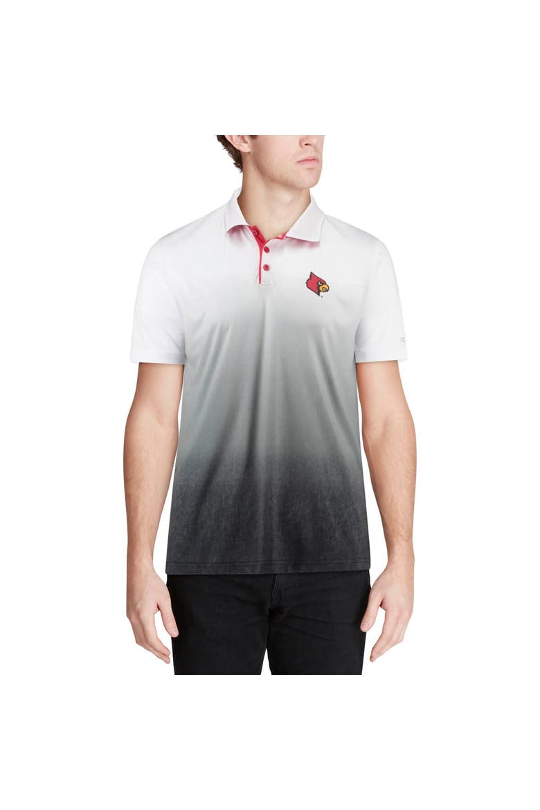 Men's Colosseum Heathered Gray Louisville Cardinals Magic Team Logo Polo, Alternate, color, Heather Gray
