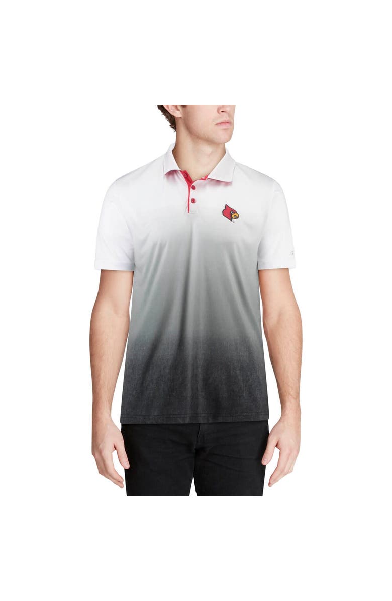 COLOSSEUM Men's Colosseum Heathered Gray Louisville Cardinals Magic Team Logo Polo, Alternate, color, 