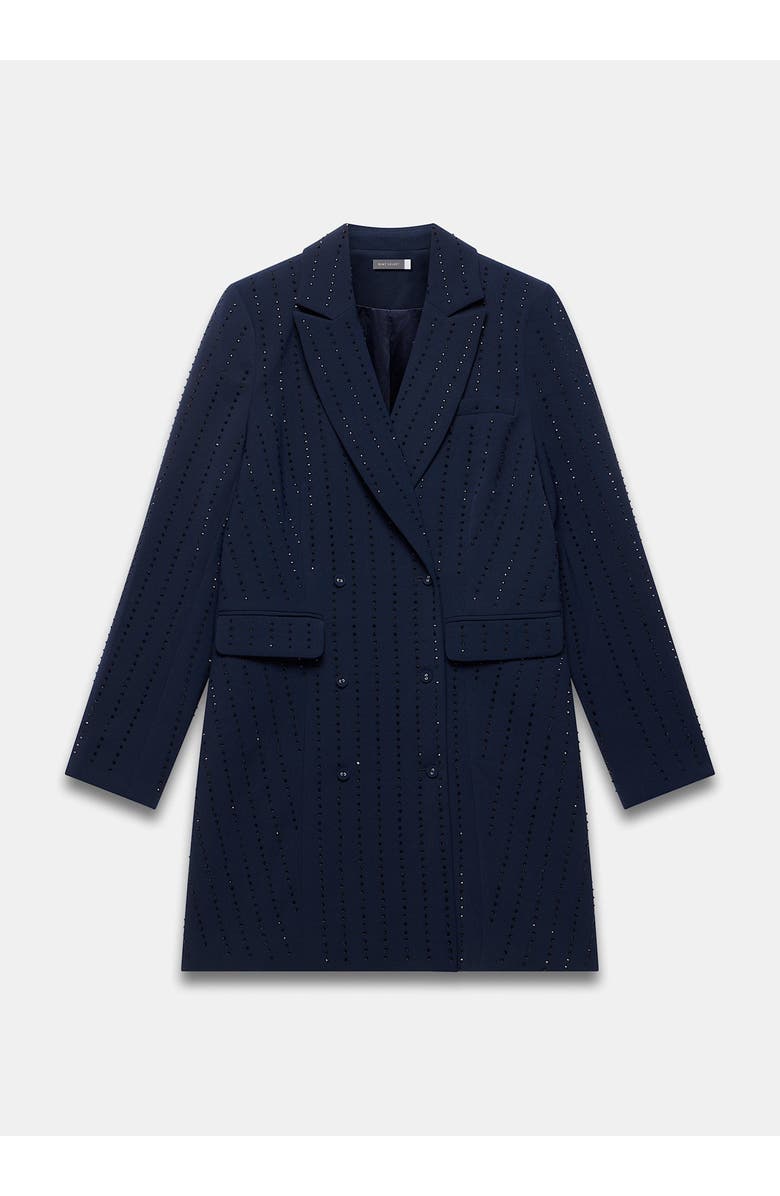 MINT VELVET Pinstripe Blazer Mini Dress, Alternate, color, Navy