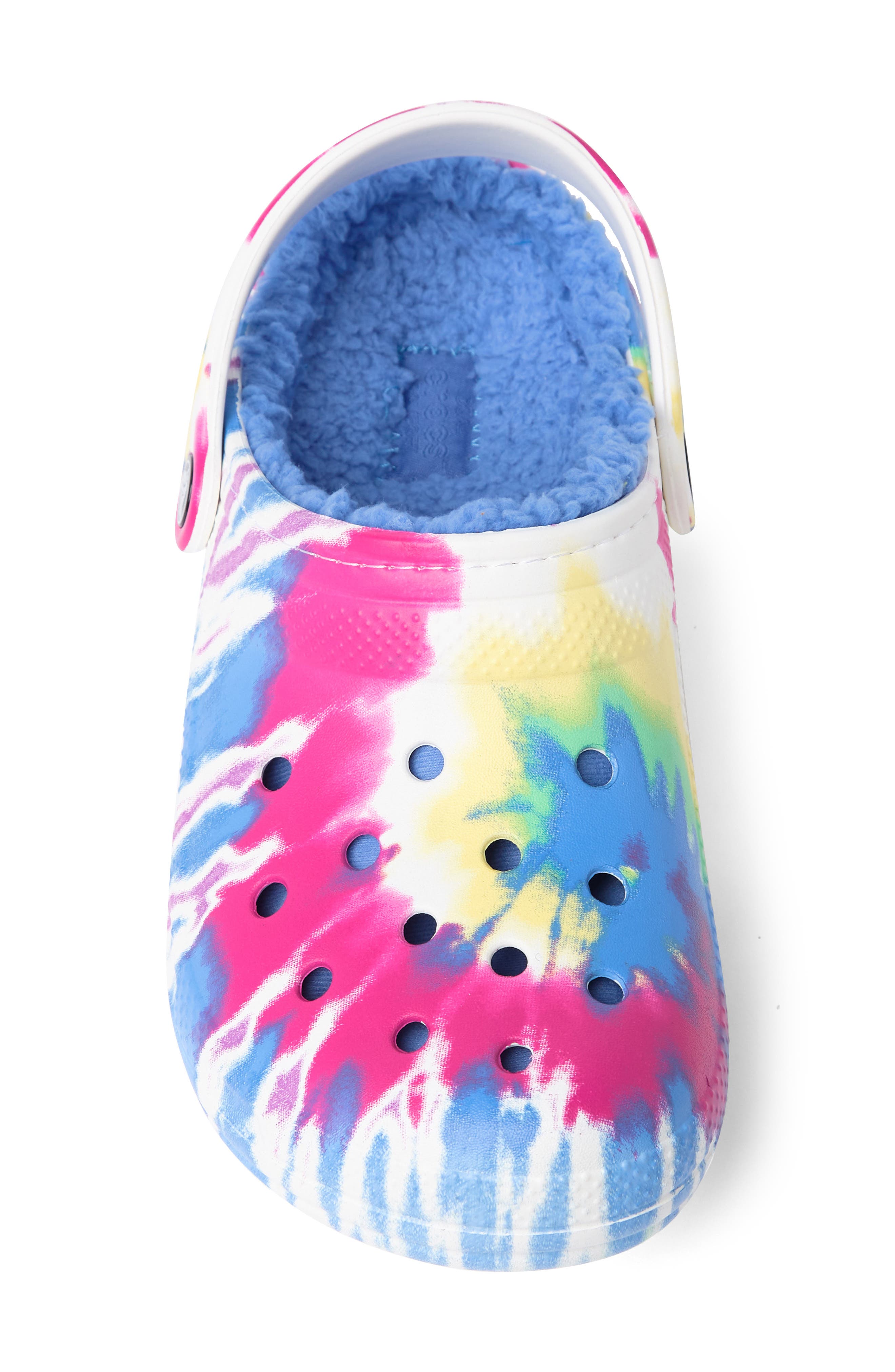 CROCS <sup>™</sup> Classic Fleece Lined Tie Dye Clog, Alternate, color, 