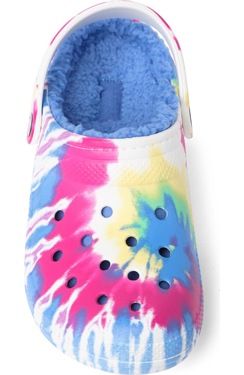 CROCS <sup>™</sup> Classic Fleece Lined Tie Dye Clog, Alternate, color,