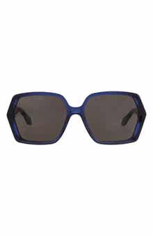 60mm Polarized Square Sunglasses