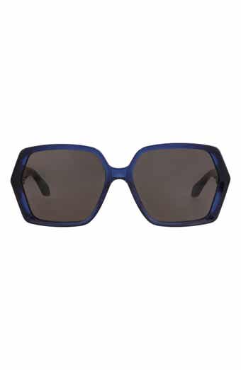 60mm Polarized Square Sunglasses