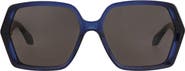 Alaïa 60mm Polarized Square Sunglasses
