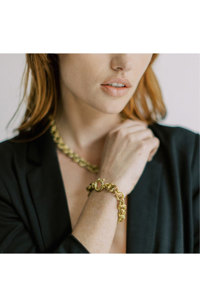 Freya Rose Sumba Circular Bracelet Gold, Alternate, color, Gold