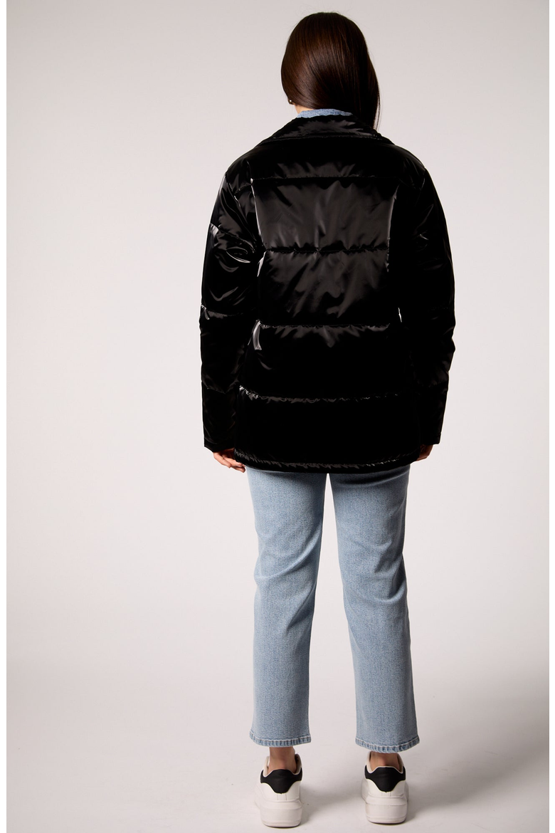 Hailey Jacket With Removable Denim Insert, Alternate, color, Black