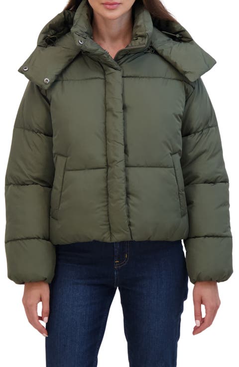 Short Hooded Puffer Jacket