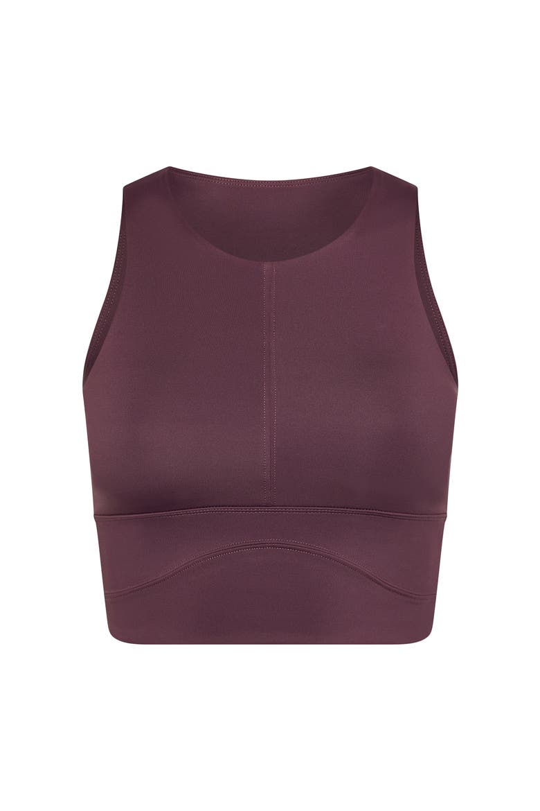Saori Medium Support Performance Sport Top, Alternate, color, Dark Cherry