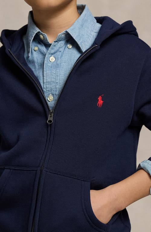 Polo Ralph Lauren Full Zip Hoodie Teens In Blue