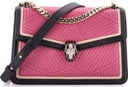 Pre-Owned Bvlgari Serpenti Forever Shoulder Bag Quilted Leather Small