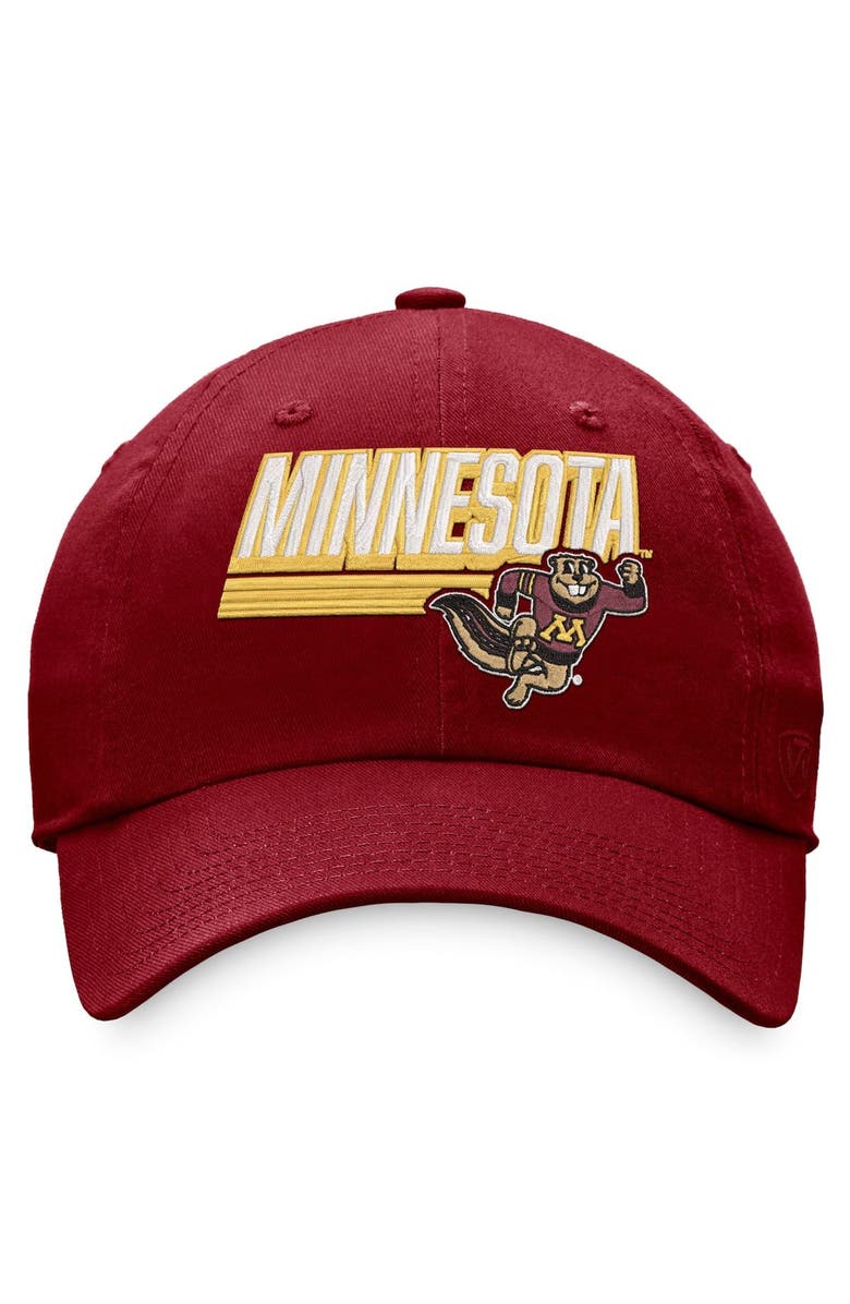 TOP OF THE WORLD Men's Top of the World Maroon Minnesota Golden Gophers Slice Adjustable Hat, Alternate, color, Maroon