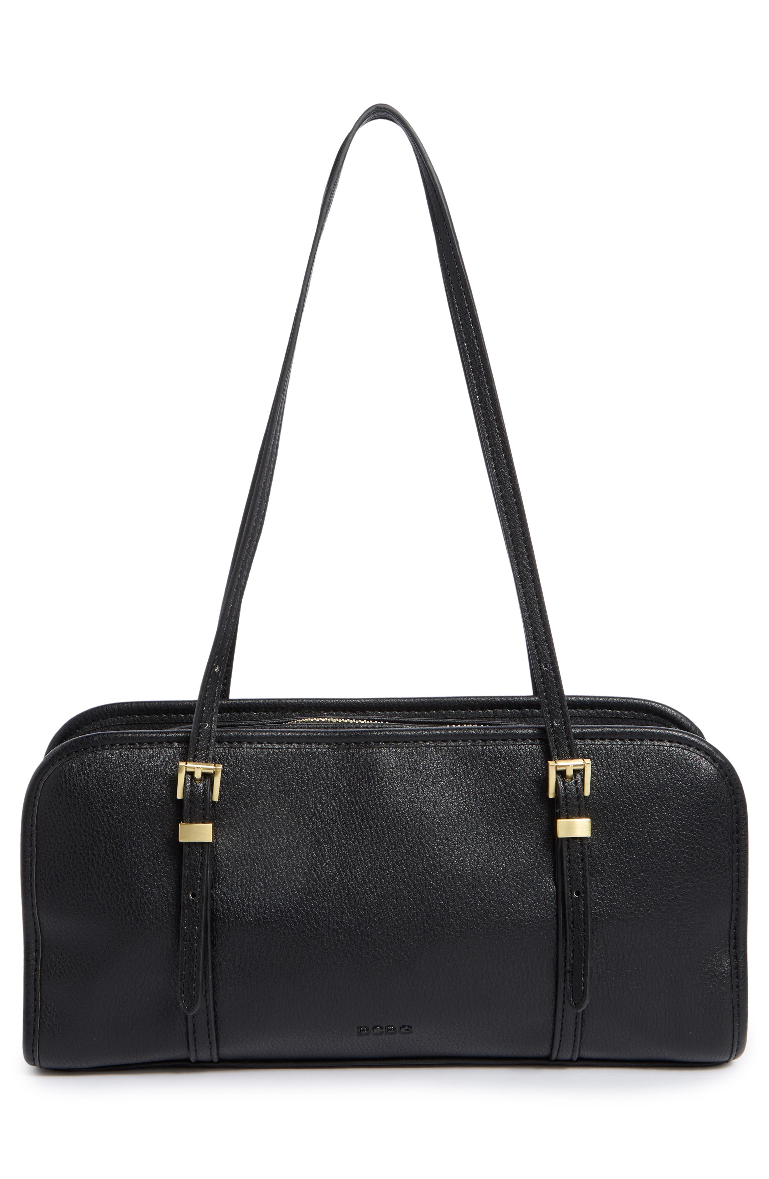 BCBG East/West Satchel Bag, Alternate, color, Black