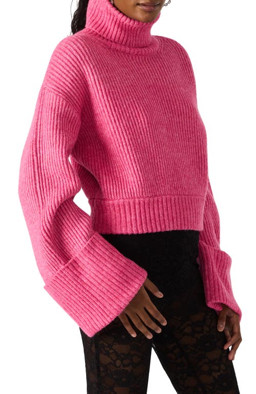Steve Madden Adelade Turtleneck Sweater In Pink