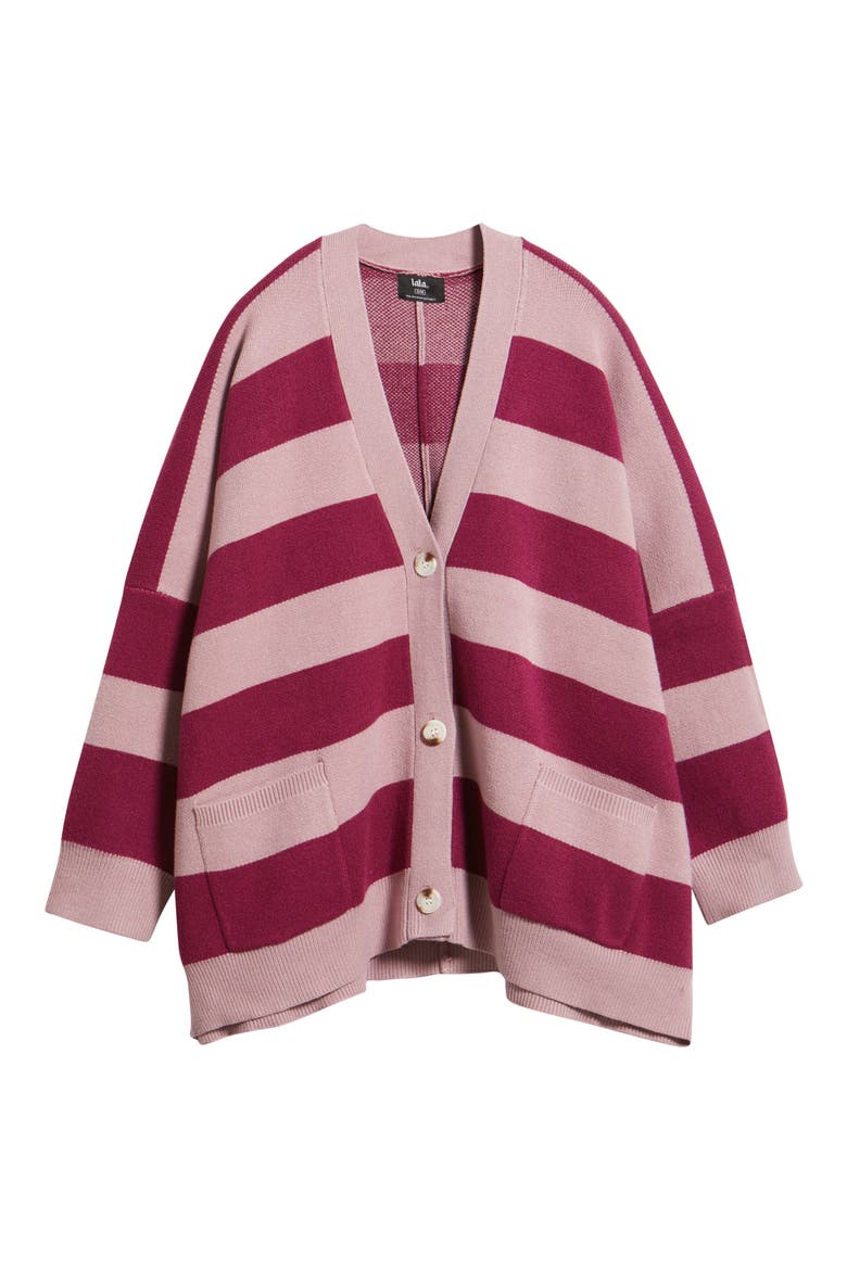 Love You Oversize Cardigan, Alternate, color, BOYSENBERRY/ MAUVE