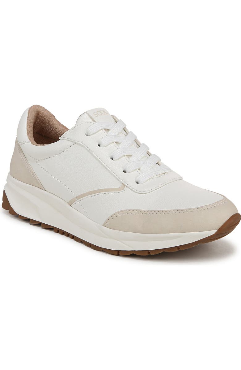 SOUL NATURALIZER Jackson Sneaker, Main, color, White / Beige Faux Leather