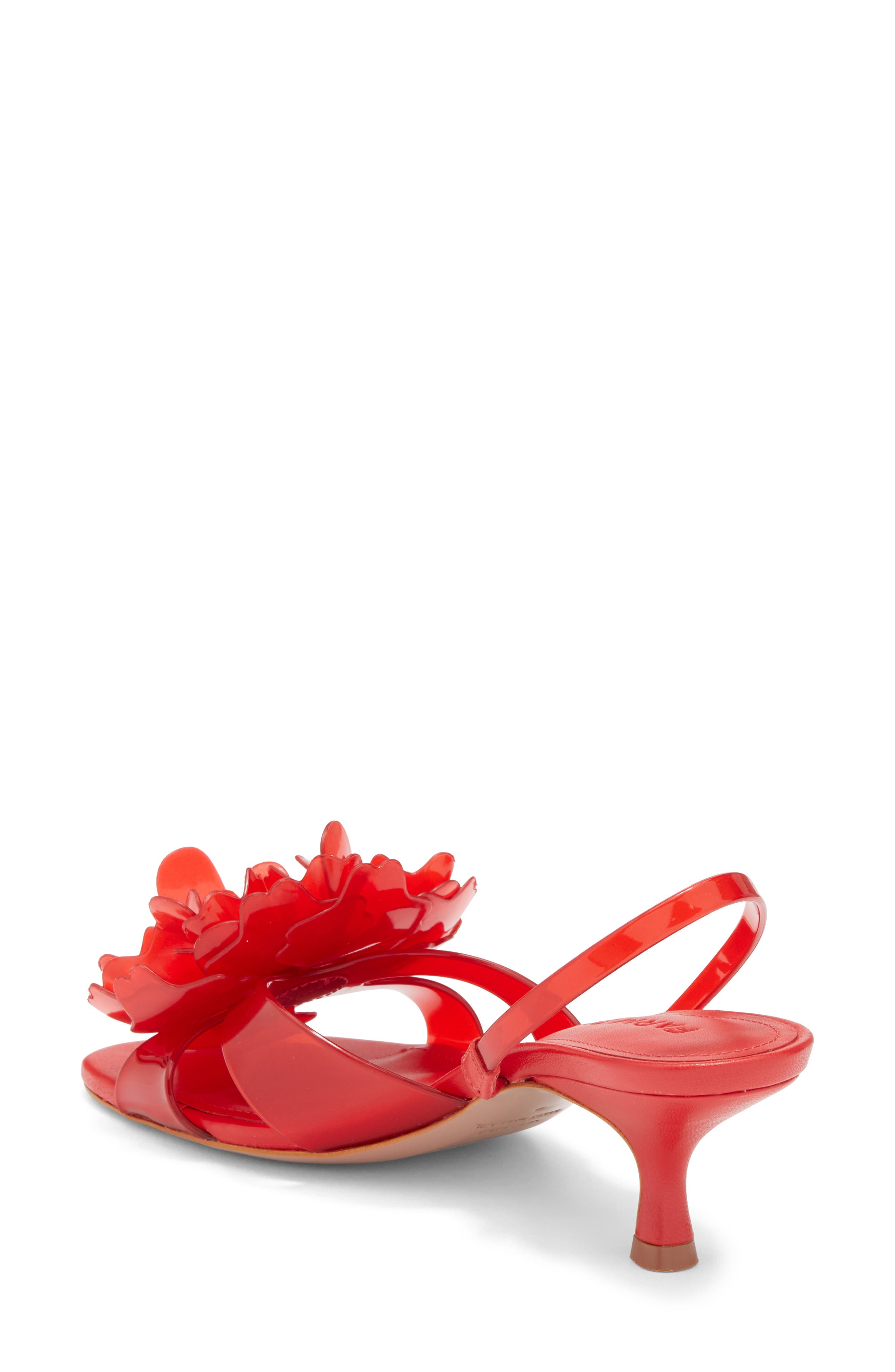 FARM Rio Flower Jelly Slingback Sandal, Alternate, color, Scarlet