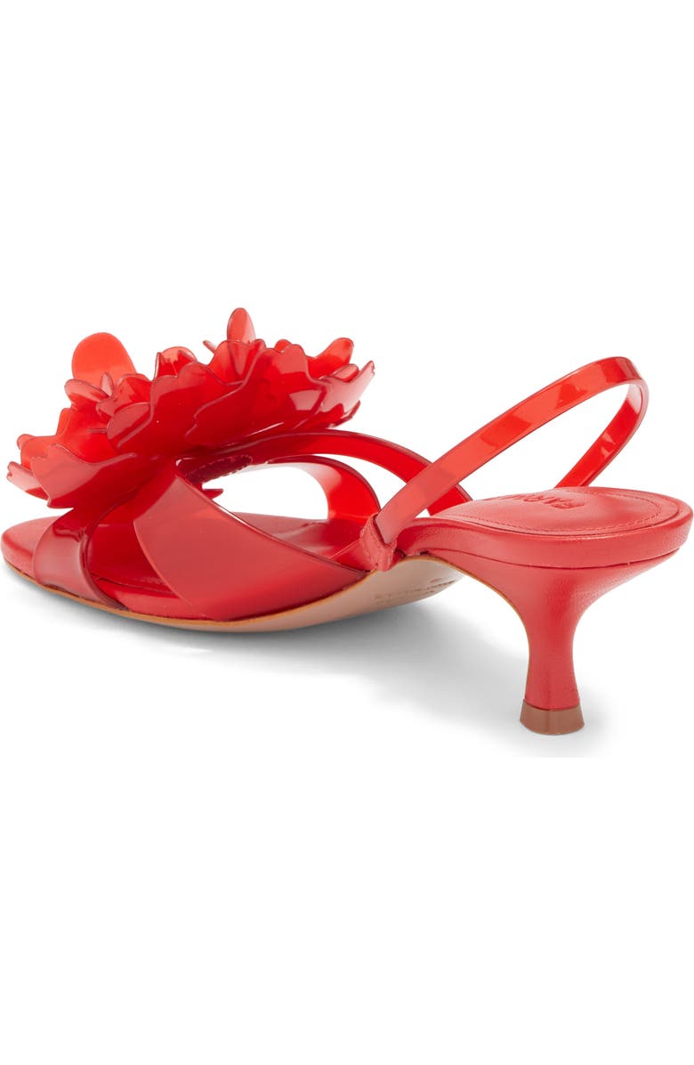 FARM Rio Flower Jelly Slingback Sandal, Alternate, color, Scarlet