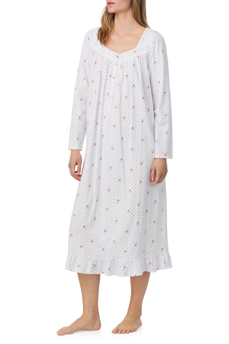 Lace Trim Ballet Nightgown, Alternate, color, DITSY FLORAL