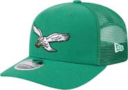New Era Men's New Era Kelly Green Philadelphia Eagles Main Trucker 9SEVENTY Stretch-Snap Hat