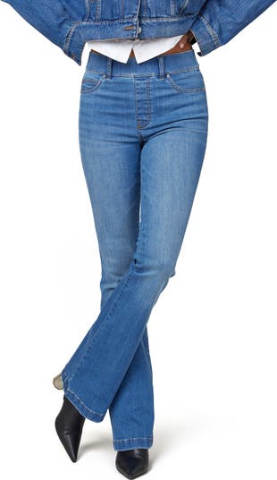 Pull on flare leg jeans best sale