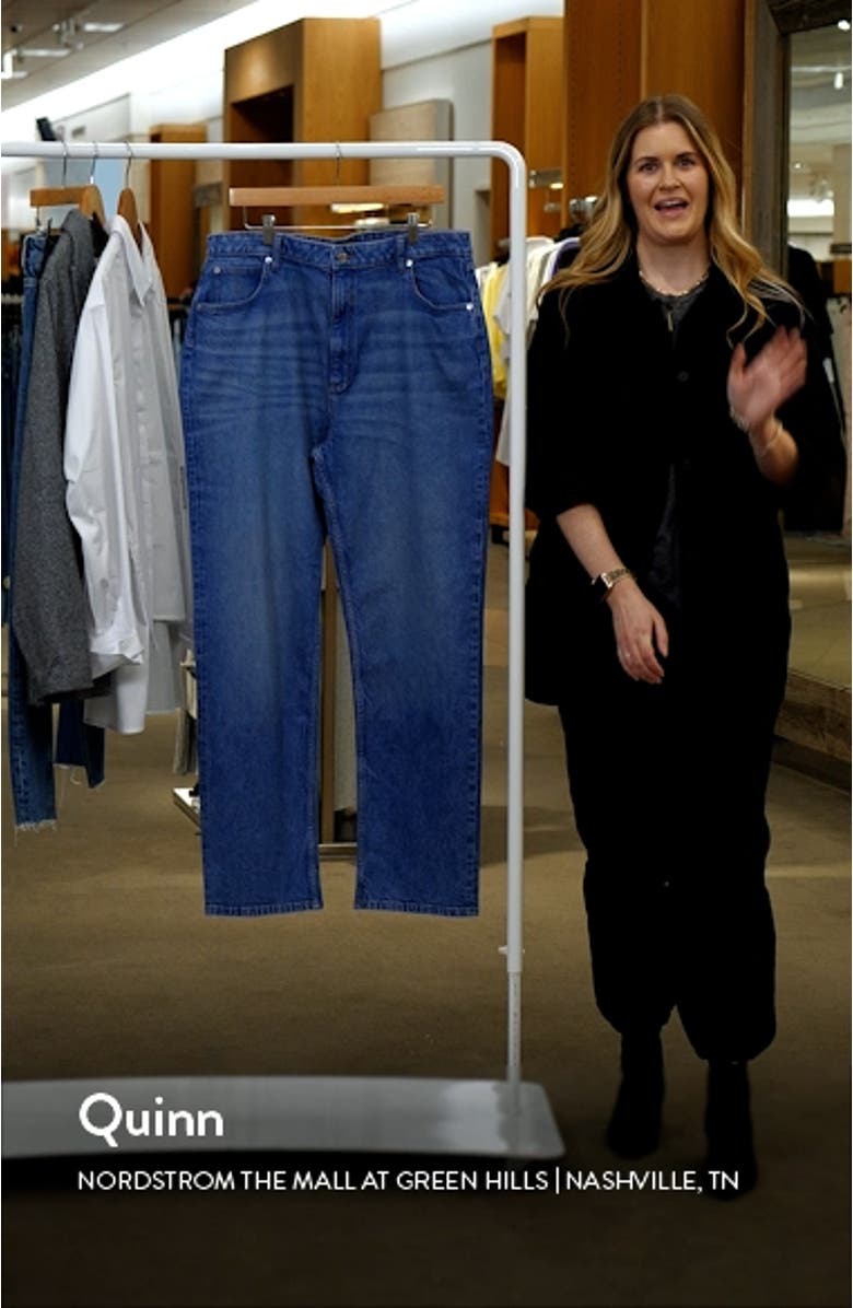 Curve Slim Straight Leg Jeans, sales video thumbnail