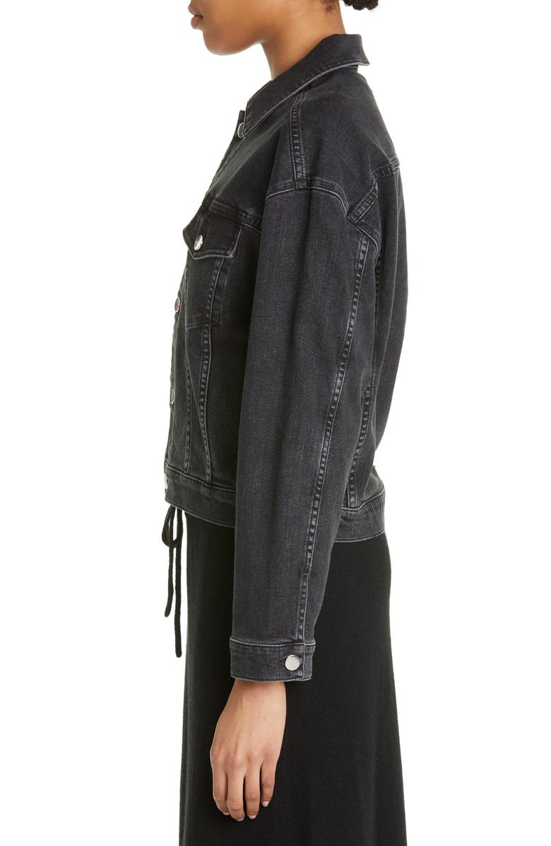 LOULOU DE SAISON Dave Organic Cotton Denim Trucker Jacket, Alternate, color, 