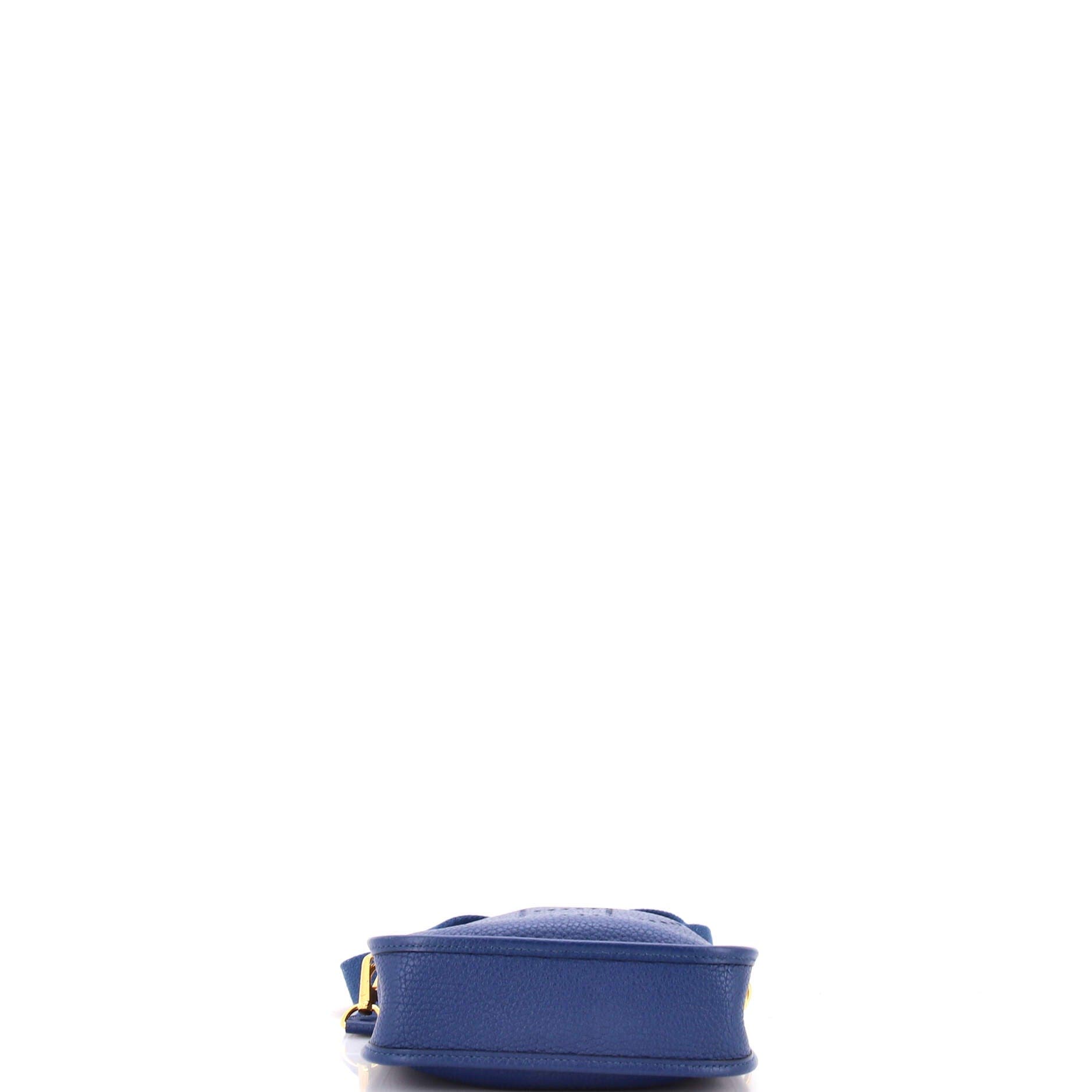 Pre-Owned Hermes Evelyne Bag Gen III Clemence TPM, Alternate, color, Deep Blue