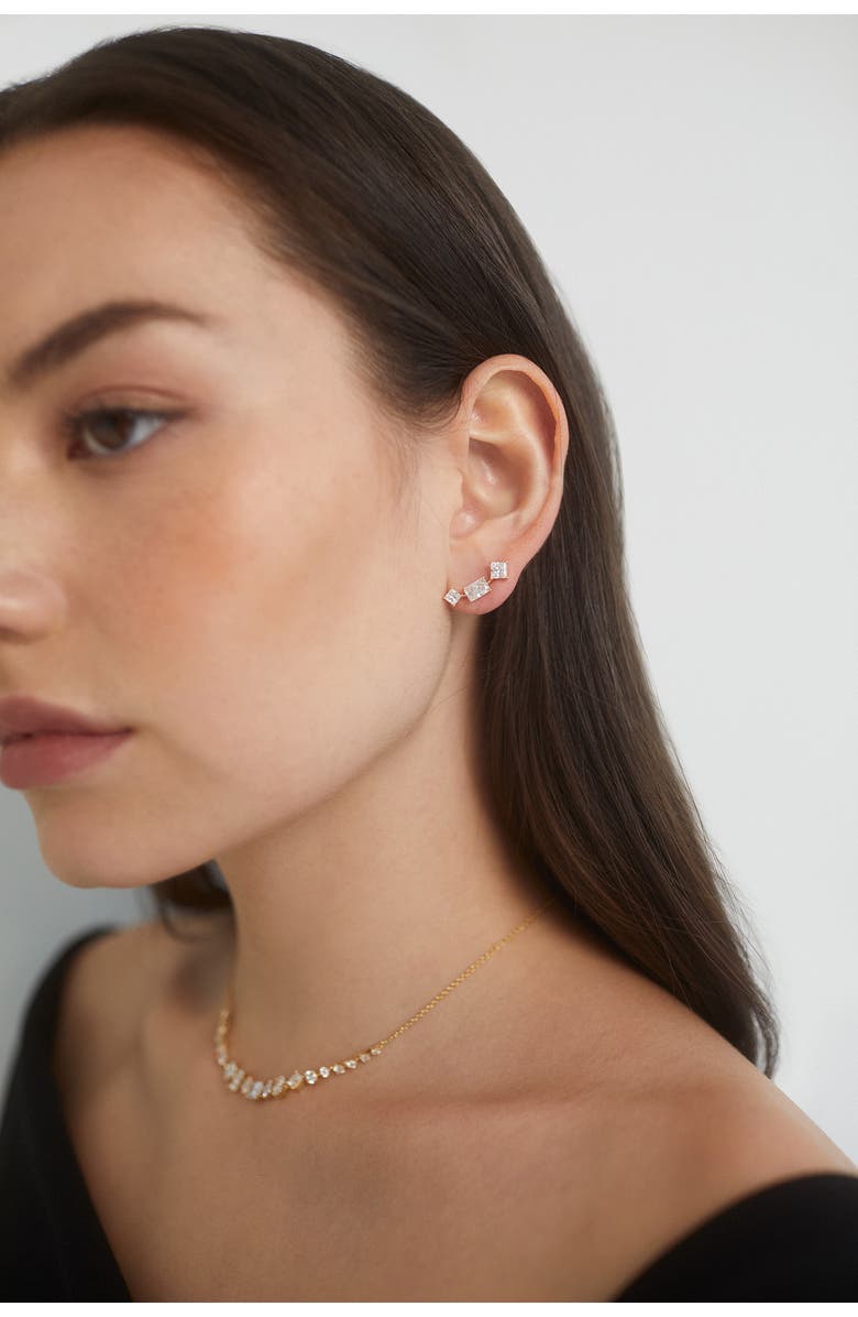 Nadri Cubic Zirconia Ear Climbers, Alternate, color, 