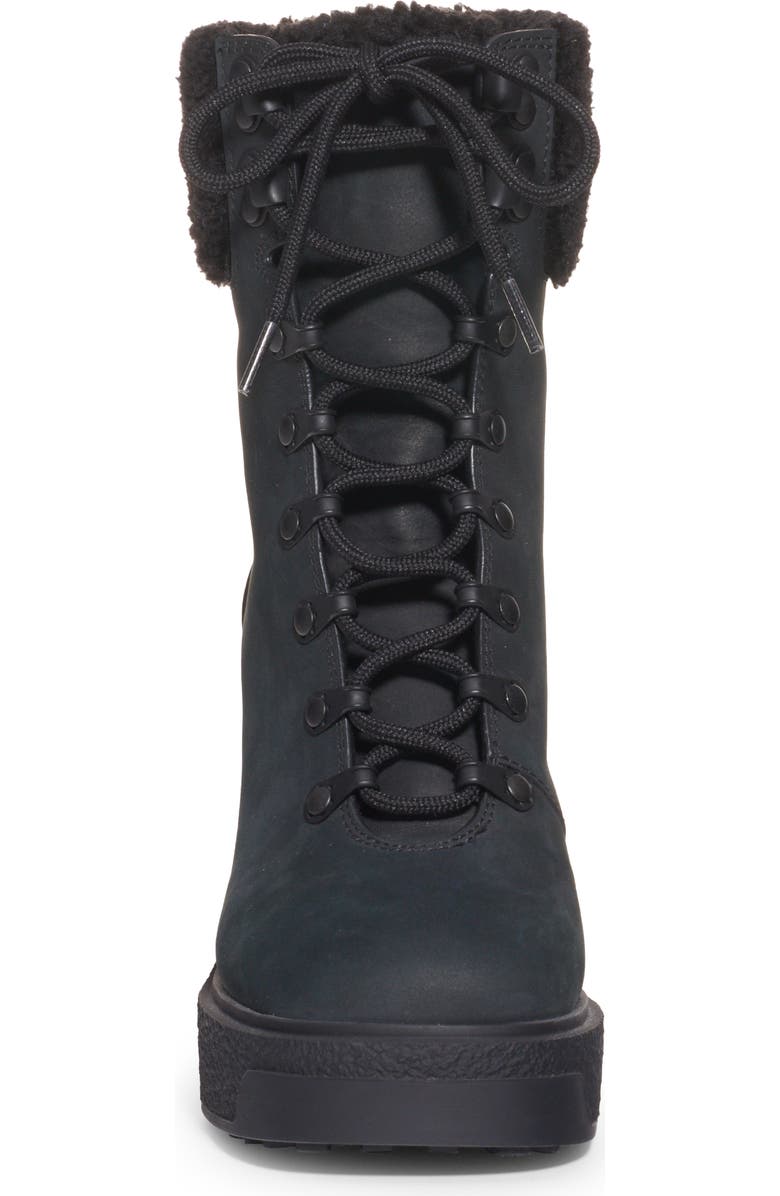 Moncler Claudia Faux Fur Trim Bootie, Alternate, color,