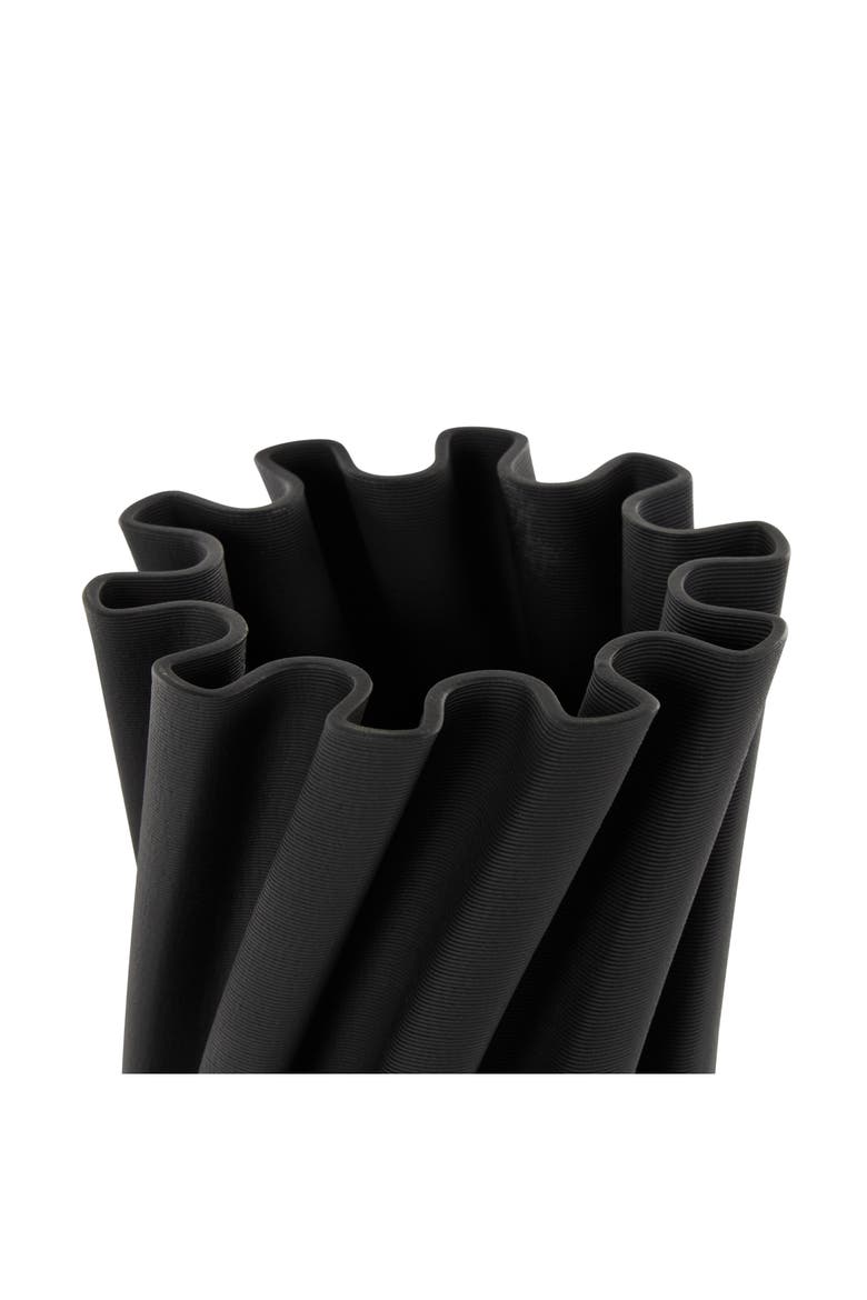 Black Ceramic Vase, Alternate, color, BLACK