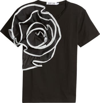 NIKKI LUND Florence 3D Flower T-Shirt | Nordstrom