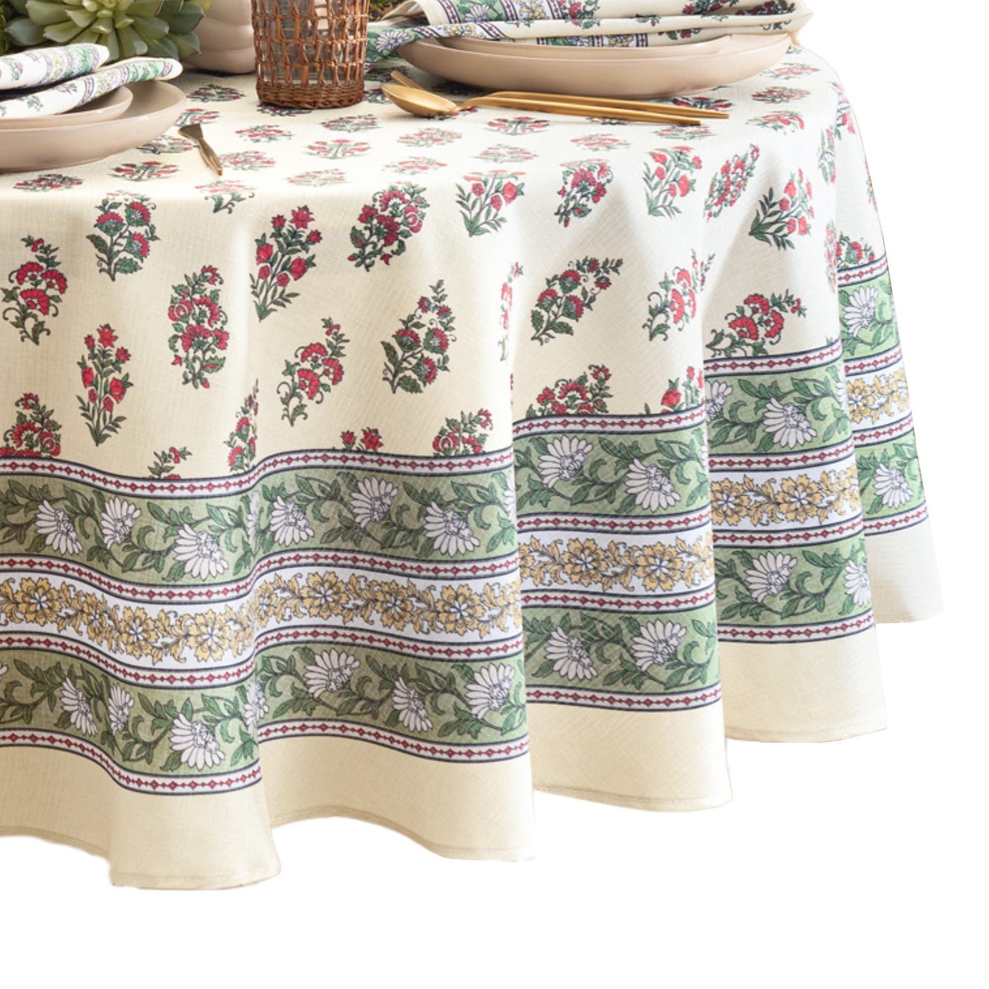 Threadmade Nomad Harvest Block Print Tablecloth | Nordstrom