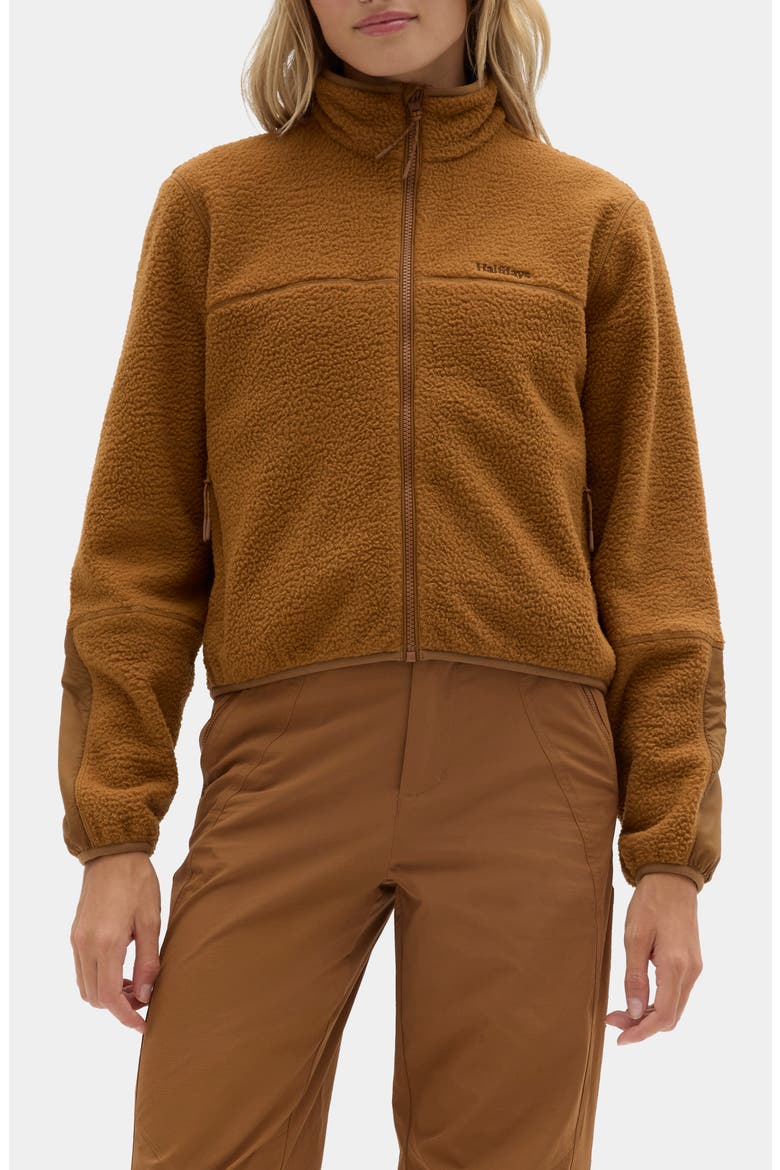Chapelle Water Repellent Fleece Jacket, Main, color, NUTHATCH