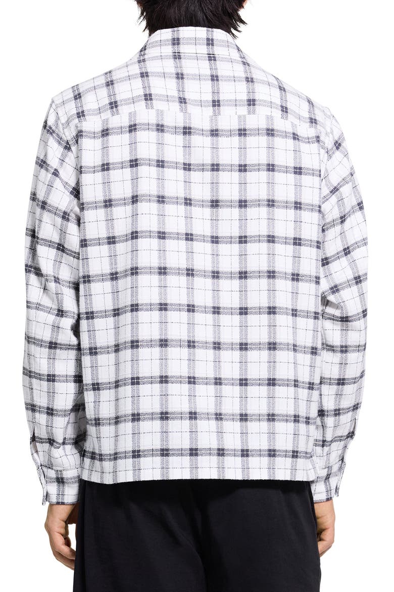 Button-Up in Checked Cotton Shirt, Alternate, color, BLACK MULTI