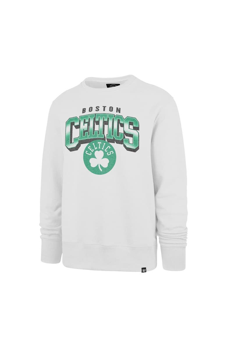 '47 Men's '47 White Boston Celtics Spotlight Headline Pullover Sweatshirt, Alternate, color, 
